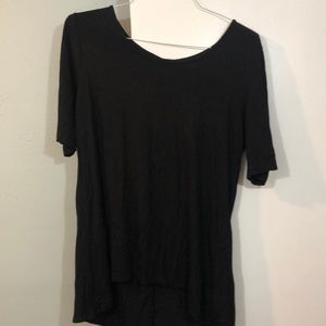 Black high low Tee
